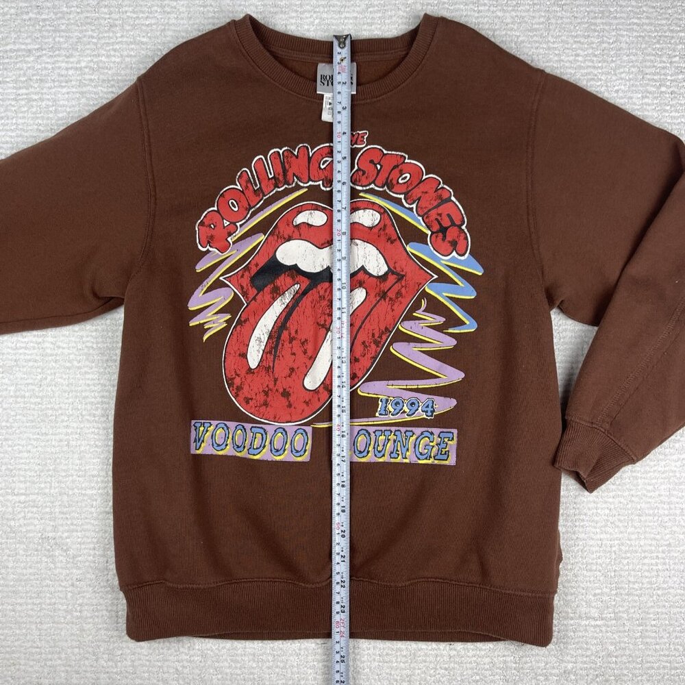 Rolling Stones Crewneck Sweatshirt Men XXS Brown Voodoo Lounge 1994 Sweater - Picture 11 of 16